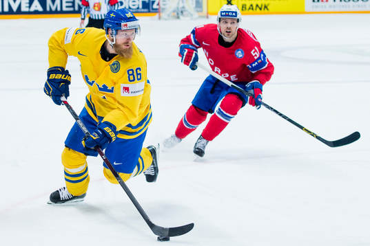 Sveriges Linus Klasen och Norges Mats Rosseli Olsen