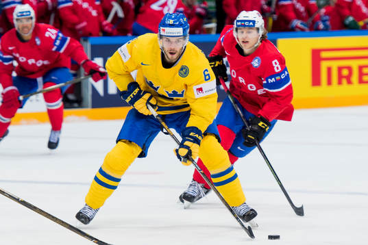 Sveriges Oscar Fantenberg och Norges Mathias Trettenes