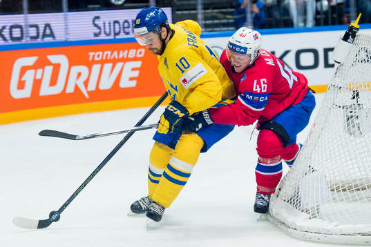 Sveriges Johan Fransson och Norges Mathis Olimb