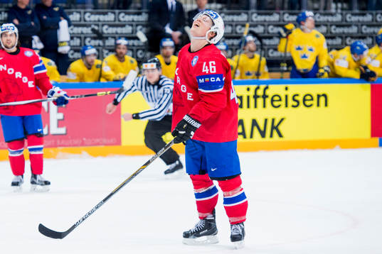 Norges Mathis Olimb deppar