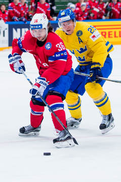 Norges Mathis Olimb och Sveriges Erik Gustafsson