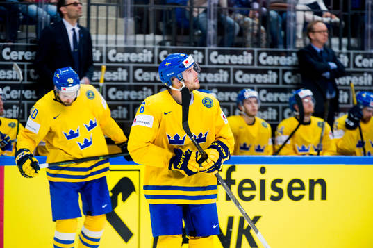 Sveriges Johan Fransson och Oscar Fantenberg deppar