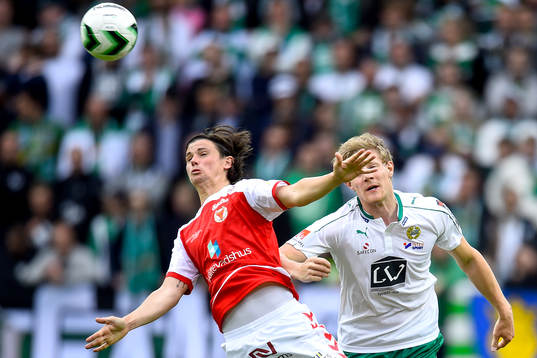 Kalmars Marcus Antonsson och Hammarbys Lars Saetra