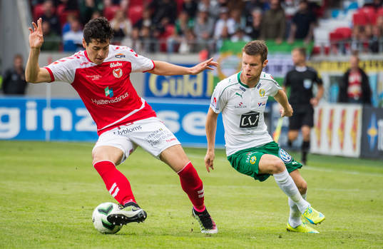 Kalmars Marko Biskupovic och Hammarbys Måns Söderqvist