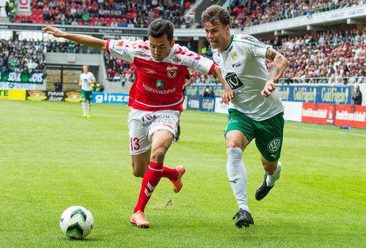 Kalmars Emin Nouri och Hammarbys Melker Hallberg
