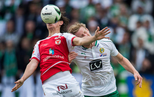 Kalmars Marcus Antonsson och Hammarbys Lars Saetra