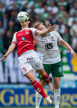 Kalmars Marcus Antonsson och Hammarbys Lars Saetra