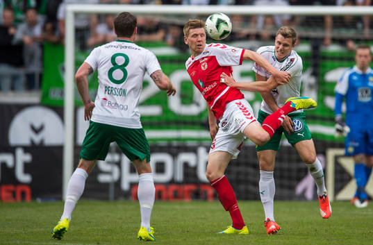 Kalmars David Elm och Hammarbys Richard Magyar samt Johan