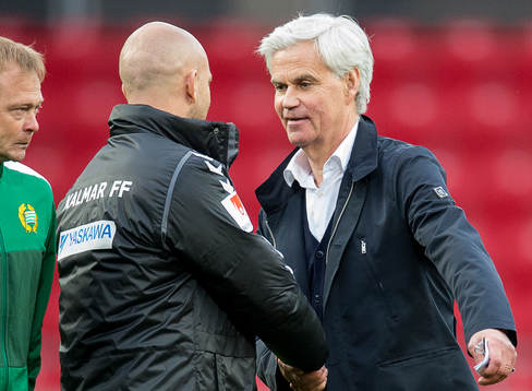 Kalmars assisterende tränare Henrik Rydström och