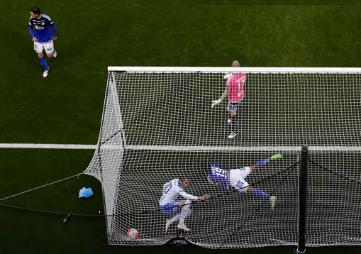 Mål 2-0 av Norrköpings Sebastian Andersson, forcerad in