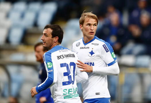Norrköpings målgörare Nikola Tkalcic och Sebastian