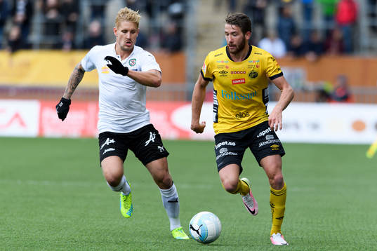Elfsborgs Marcus Rohdén och Örebros Daniel Björnqvist