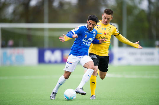 Trelleborgs Noraollah Amiri och Frejs Pontus Silfwer