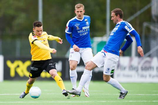 Frejs Pontus Silfwer och Trelleborgs Erik Andersson och