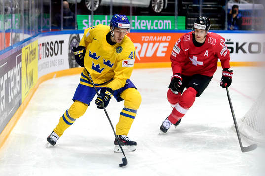 Sveriges Alexander Wennberg och Schweiz Fenicien du Bois