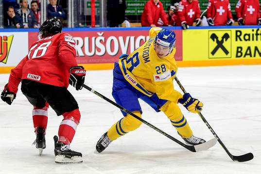 Schweiz Eric Blum och Sveriges Johan Sundström