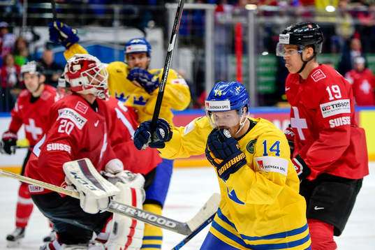 Sveriges Gustav Nyquist jublar