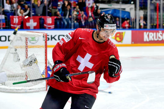 Schweiz Nino Niederreiter jublar