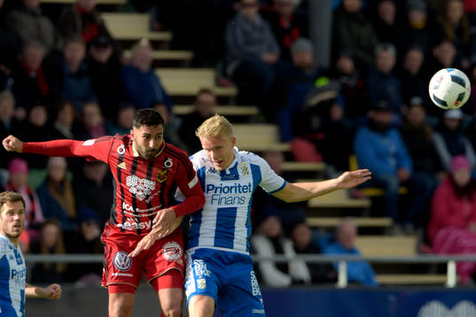 Östersunds Brwa Nouri och IFK Göteborgs Hjörtur