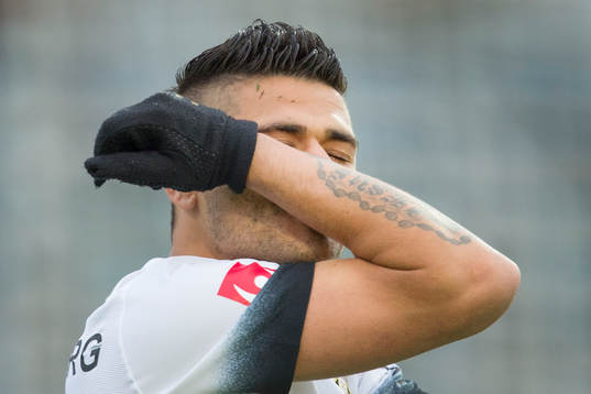 Häckens Paulo De Oliviera jublar