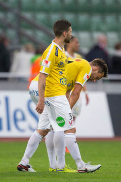 Falkenbergs Tibor Joza och Johannes Vall deppar