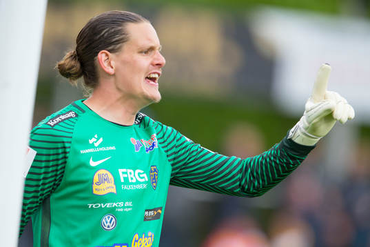 Falkenbergs målvakt Otto Martler