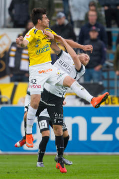 Falkenbergs Zlatan Krizanovic och BK Häckens Emil