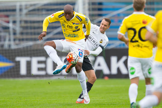 Falkenbergs Hakeem Araba och BK Häckens Jasmin Sudic