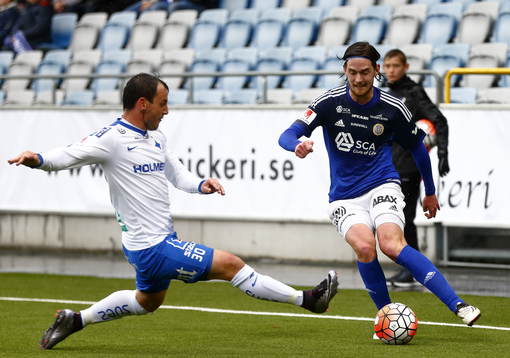 Norrköpings Nikola Tkalcic och GIF Sundsvalls Robin