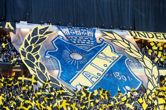 AIK-klackens tifo