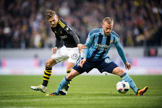 s Christos Gravius och Djurgårdens Alexander Faltsetas