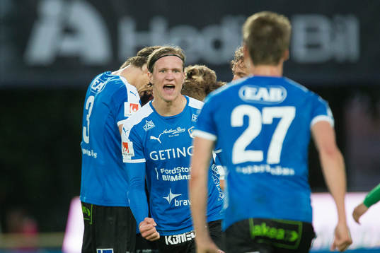 Halmstads Alexander Berntsson jublar