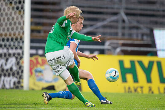Ljungskiles Gabriel Gudmundsson och Halmstads Marcus