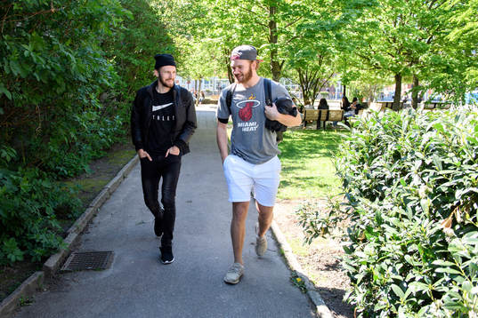 Häckens Simon Sandberg och Alingsås Tobias Sandberg