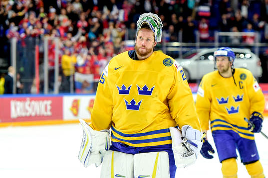 Sveriges målvakt Jacob Markström deppar