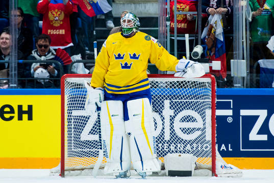 Sveriges målvakt Jacob Markström deppar