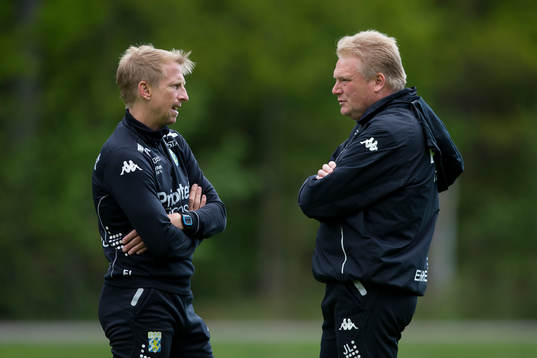 IFK Göteborgs sjukgymnast Fredrik Larsson och tränare