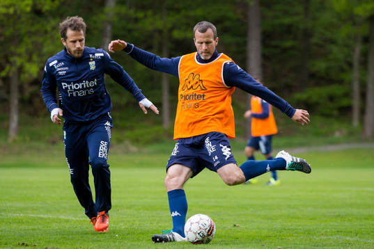 IFK Göteborgs Tobias Hysén och Hjalmar Jonsson