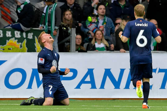 Malmö FFs Anders Christiansen jublar