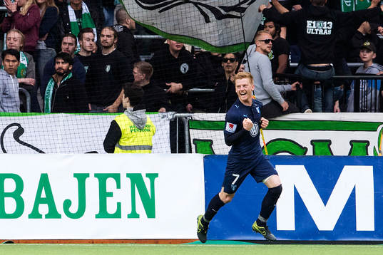 Malmö FFs Anders Christiansen jublar