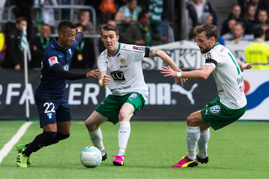 Malmö FFs Tobias Sana utmanar