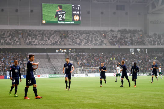 Malmö FFs Vidar Örn Kjartansson jublar