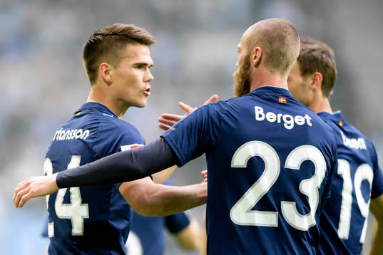 Malmö FFs Vidar Örn Kjartansson jublar