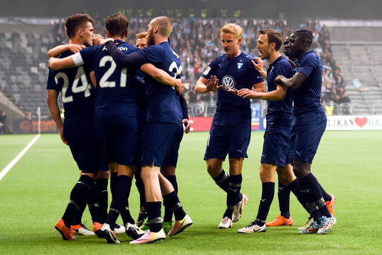 Malmö FFs Vidar Örn Kjartansson jublar