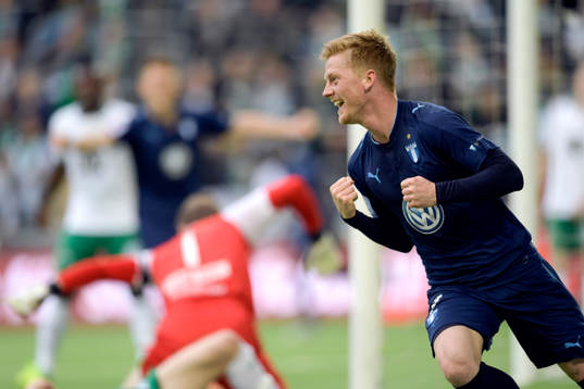 Malmö FFs Anders Christiansen jublar