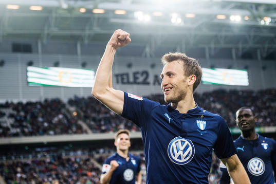 Malmö FFs Magnus Wolff Eikrem jublar