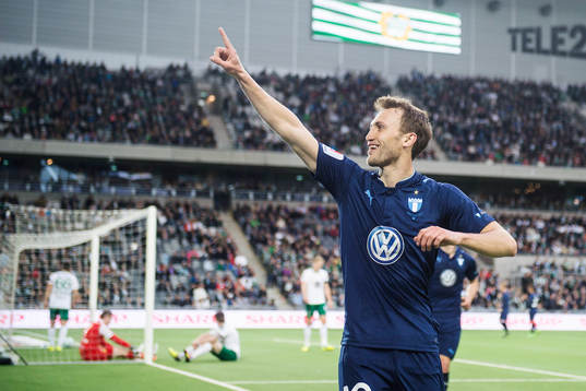 Malmö FFs Magnus Wolff Eikrem jublar