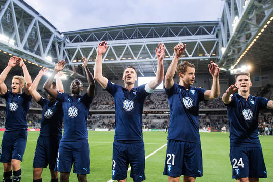 Malmö FFs spelare jublar