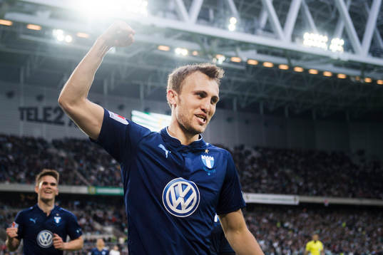 Malmö FFs Magnus Wolff Eikrem jublar