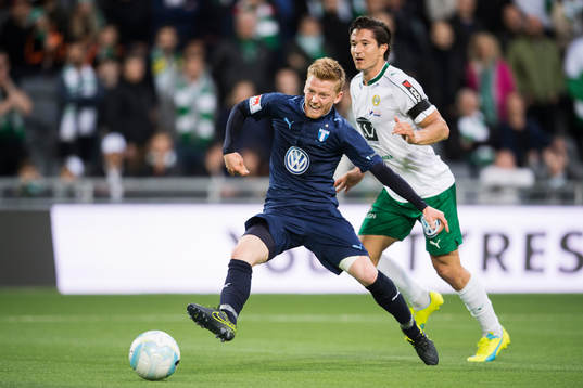 Malmö FFs Anders Christiansen och Hammarbys David Boo